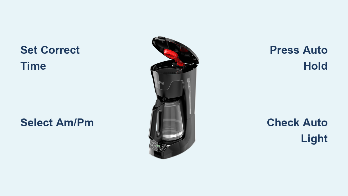 How to Auto Program Black and Decker Coffee Maker